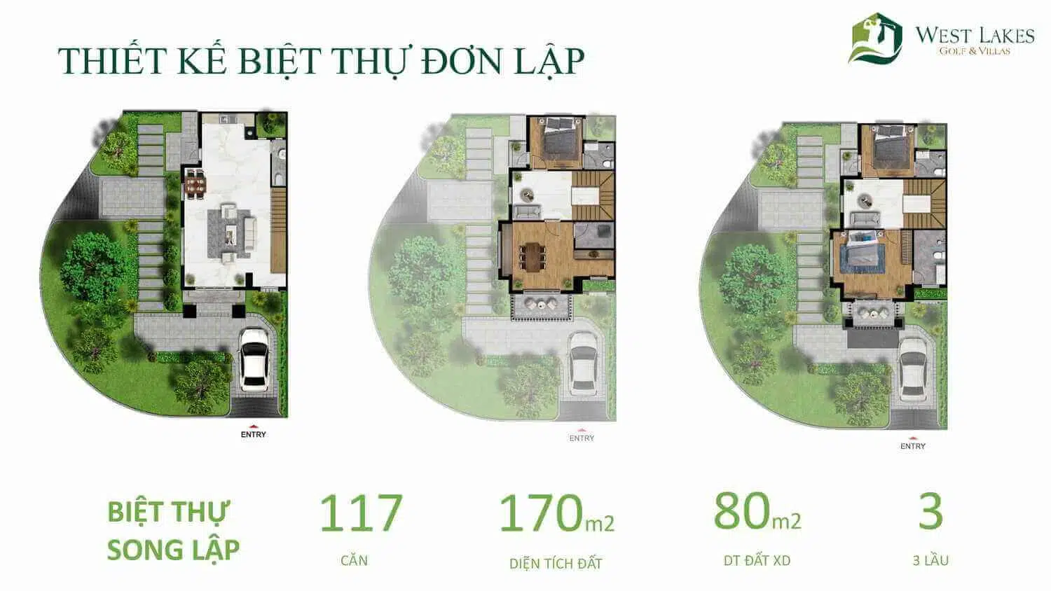 thiết kế weest lakes golf villas