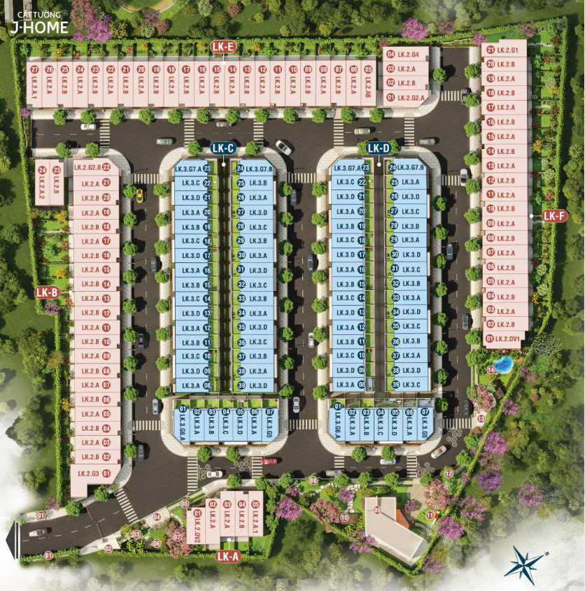 mặt bằng tổng thể cát tường j home