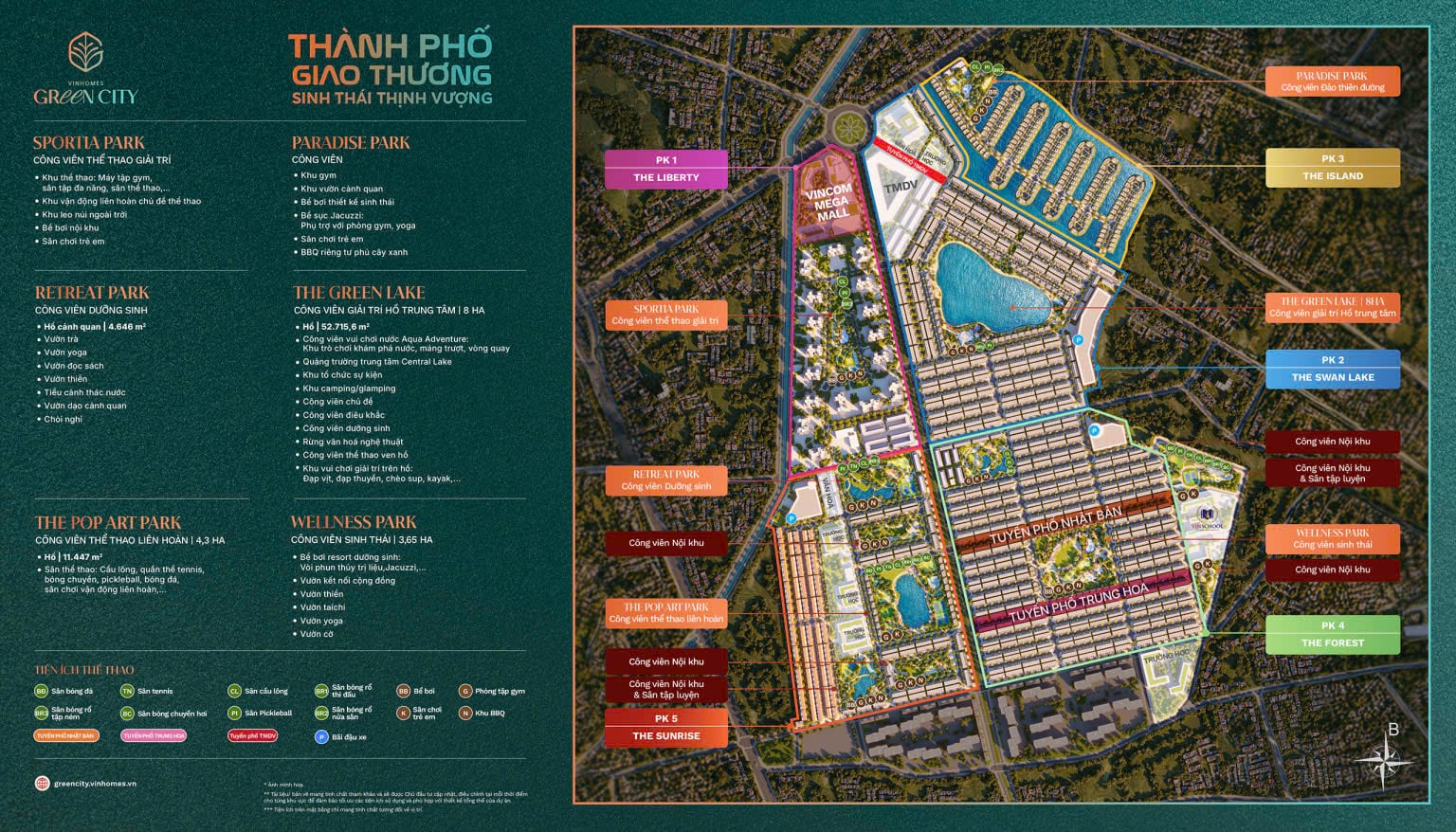 Mặt bằng dự án vinhomes green city