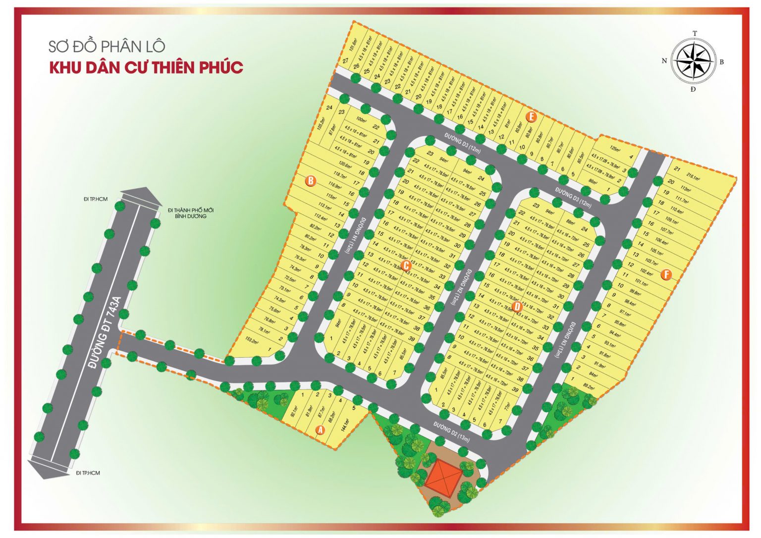 Mặt bằng Thiên Phúc Residence
