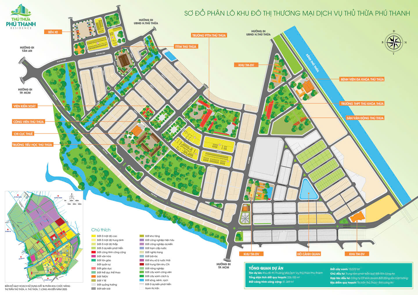 Mặt bằng Thủ Thừa Phú Thanh