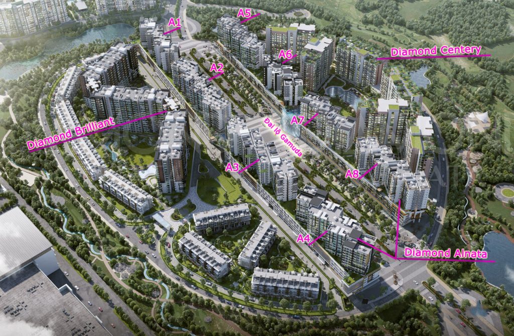 mặt bằng tổng thể dự án celadon city
