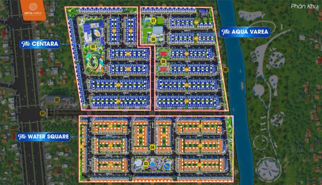 mặt bằng phân khu the solia