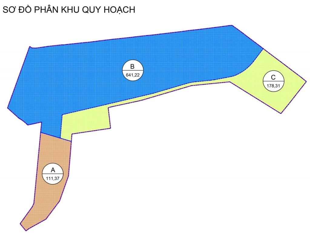 Sơ đồ phân khu của dự án vinhomes tân mỹ