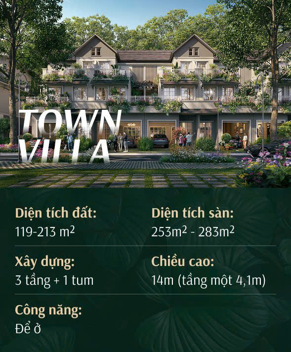 Town villa dự án eco retreat