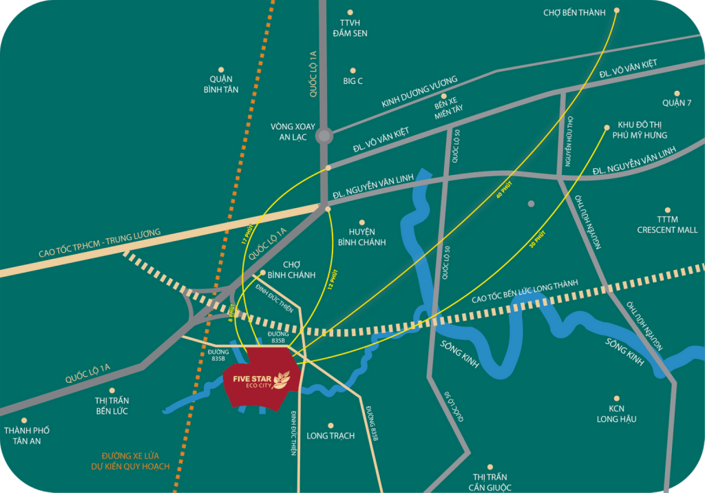 vị trí dự án five star eco city