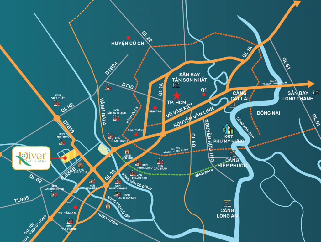 vị trí dự án river gateway